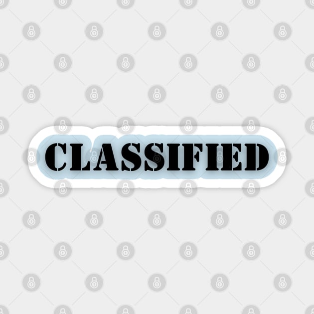 Classified Sticker by Spatski